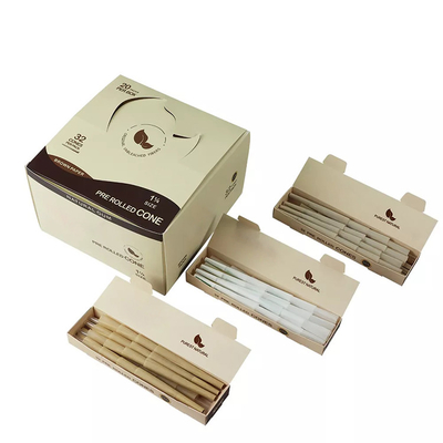 King Size 108mm Pirinç Ağartılmamış Kağıt Sigara İçmek İçin Önceden Haddelenmiş Koniler 9 Paket
