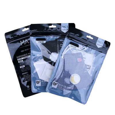 Plastik Ağız Mufla N95 Maskesi için 120 Mikron Yeniden Kullanılabilir Kilitli Torbalar