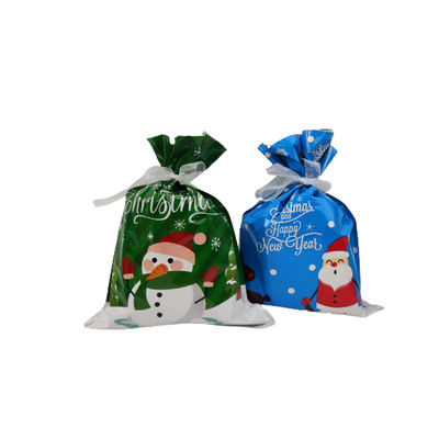 Çikolata PET / VMPET / PE İpli Sapsız Noel Paketleme Torbaları
