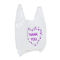 1.2mils Teşekkürler T Shirt Taşıma Çantaları,% 100 Biyobozunur Plastik Bakkal Torbaları